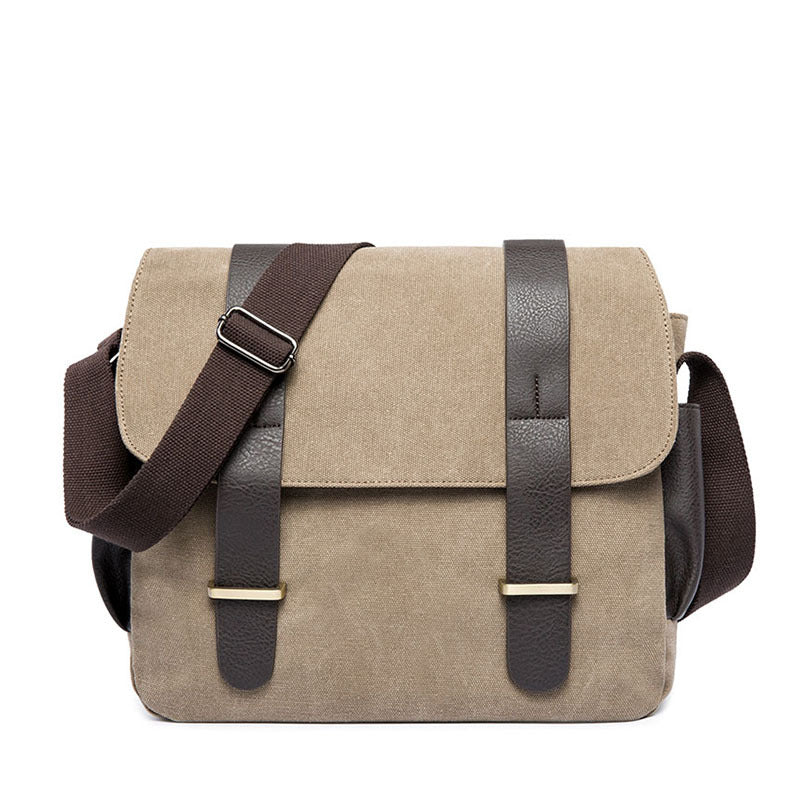 Men's shoulder bag, travel leisure crossbody bag canvas, student bag, men's crossbody bag