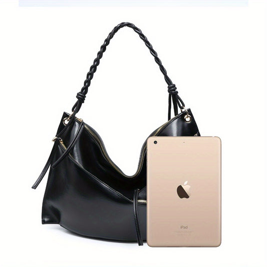 Large Shoulder Bag Unique Handmade Woven Handle hobo