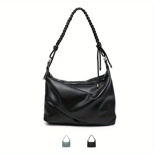 Small Shoulder Bag Unique Handmade Woven Handle hobo