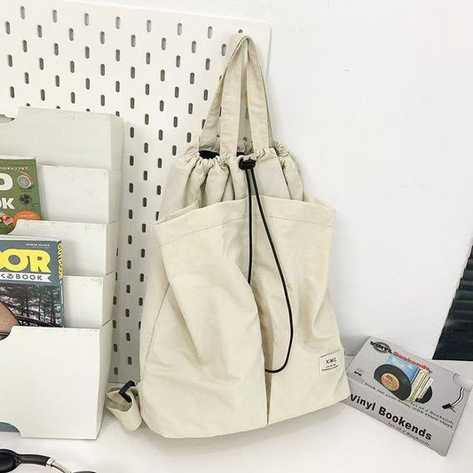 Casual anti-splashing nylon backpack female, backpack neutral large capacity student bag, backpack purse lightweight casual
