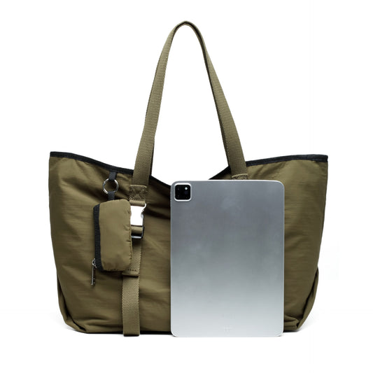 Bolso tote de gran capacidad para mujer, bolso de hombro de moda, bolso de hombro casual y elegante, bolso de estudiante, bolso tote de lona extragrande con pequeño monedero