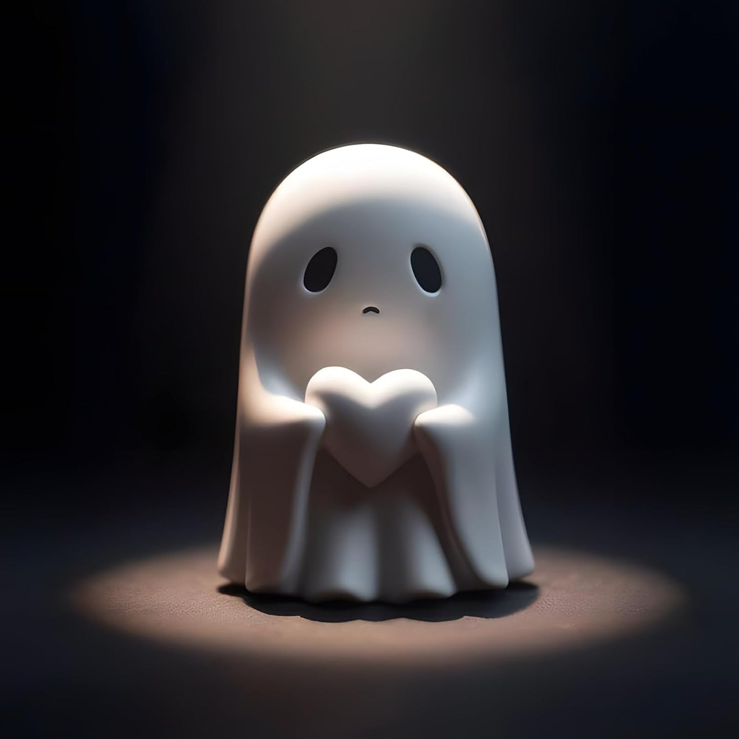 Halloween Ghost Figurine - Spooky Resin Ghost Statue, Cute Ghost Decor for Halloween Decorations, Porch and Indoor Spooky Home Decor (Ghost (1 Figurine))