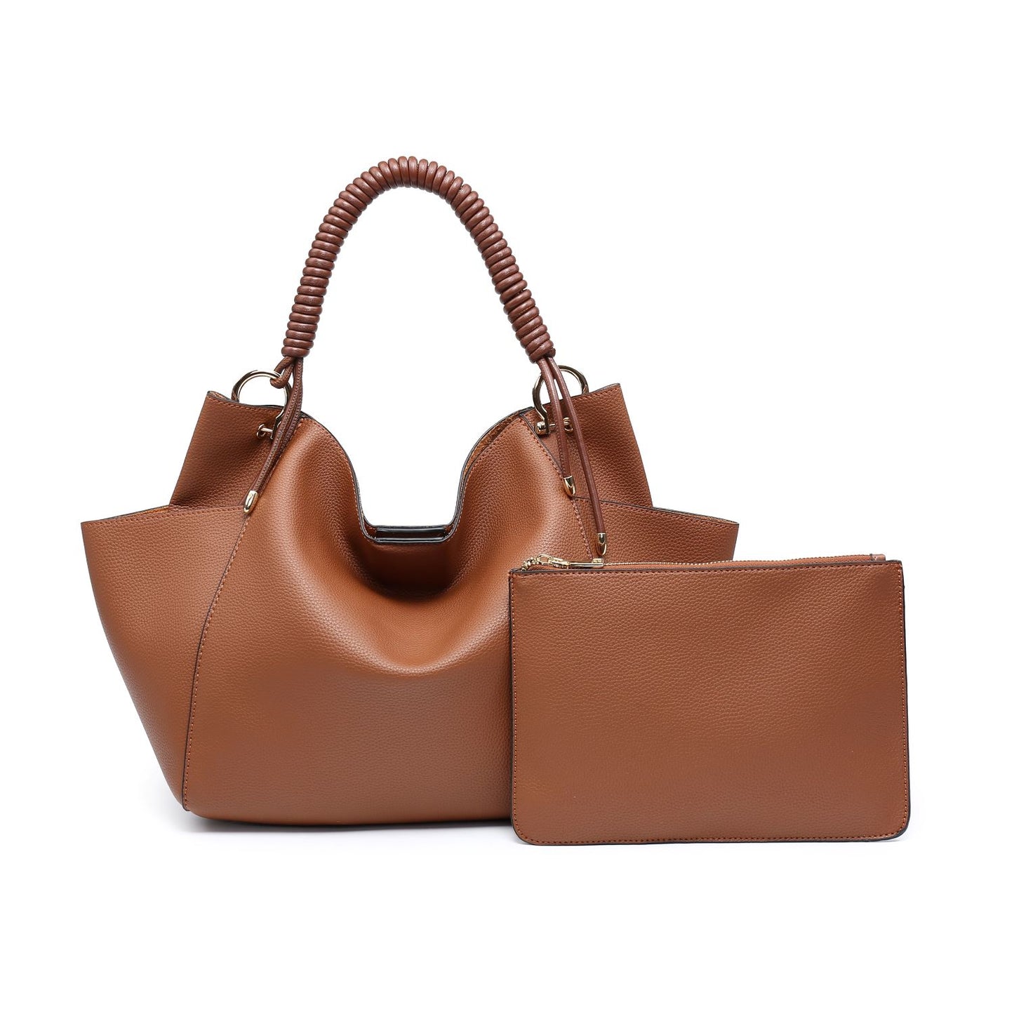 Bolso tote de mujer, estilo hobo suave con asa trenzada única, elegante bolso de hombro con cartera a juego, bolso de piel, bolsos de hombro con asa superior para mujer, ideales para el trabajo, ocasiones informales y viajes.