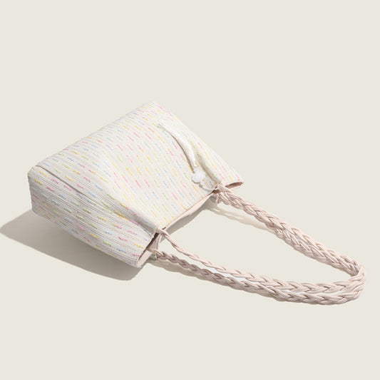 Bolso tote de punto, bolso hobo para mujer, bolso de hombro de gran capacidad para mujer, bolso de lona para llevar debajo del brazo para mujer