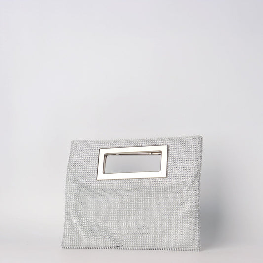 Bolso de mujer con cadena y pedrería, bolso tipo sobre con pedrería, bolso de fiesta, bolso de noche, bolso de graduación, bolso de noche, bolso para cena