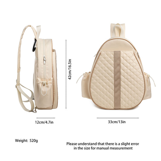 Crossbody lightweight multifunctional unisex waterproof tennis racket bag, tennis badminton backpack purse,