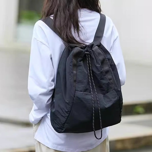 Bolso bandolera deportivo de nailon, impermeable, multiusos, con cordón ajustable, gran capacidad, ideal para yoga.