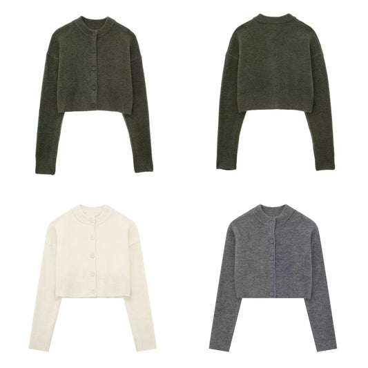 Women's Short Knit Cardigan