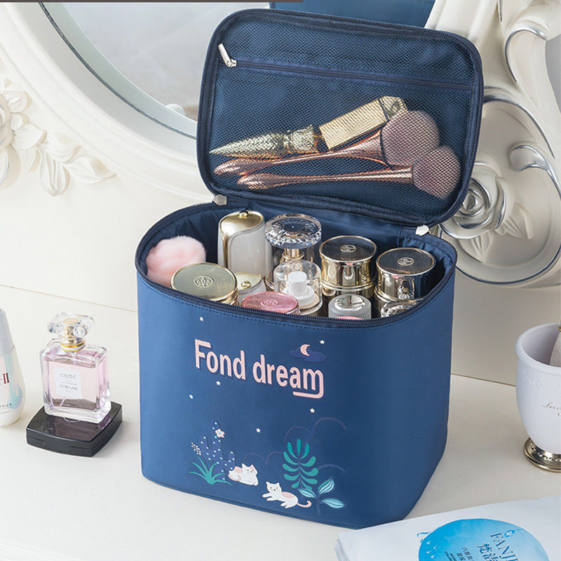 Neceser impermeable, bolsa de viaje plegable y portátil de gran capacidad, neceser para mujer, bolsa de aseo, organizador de maquillaje.