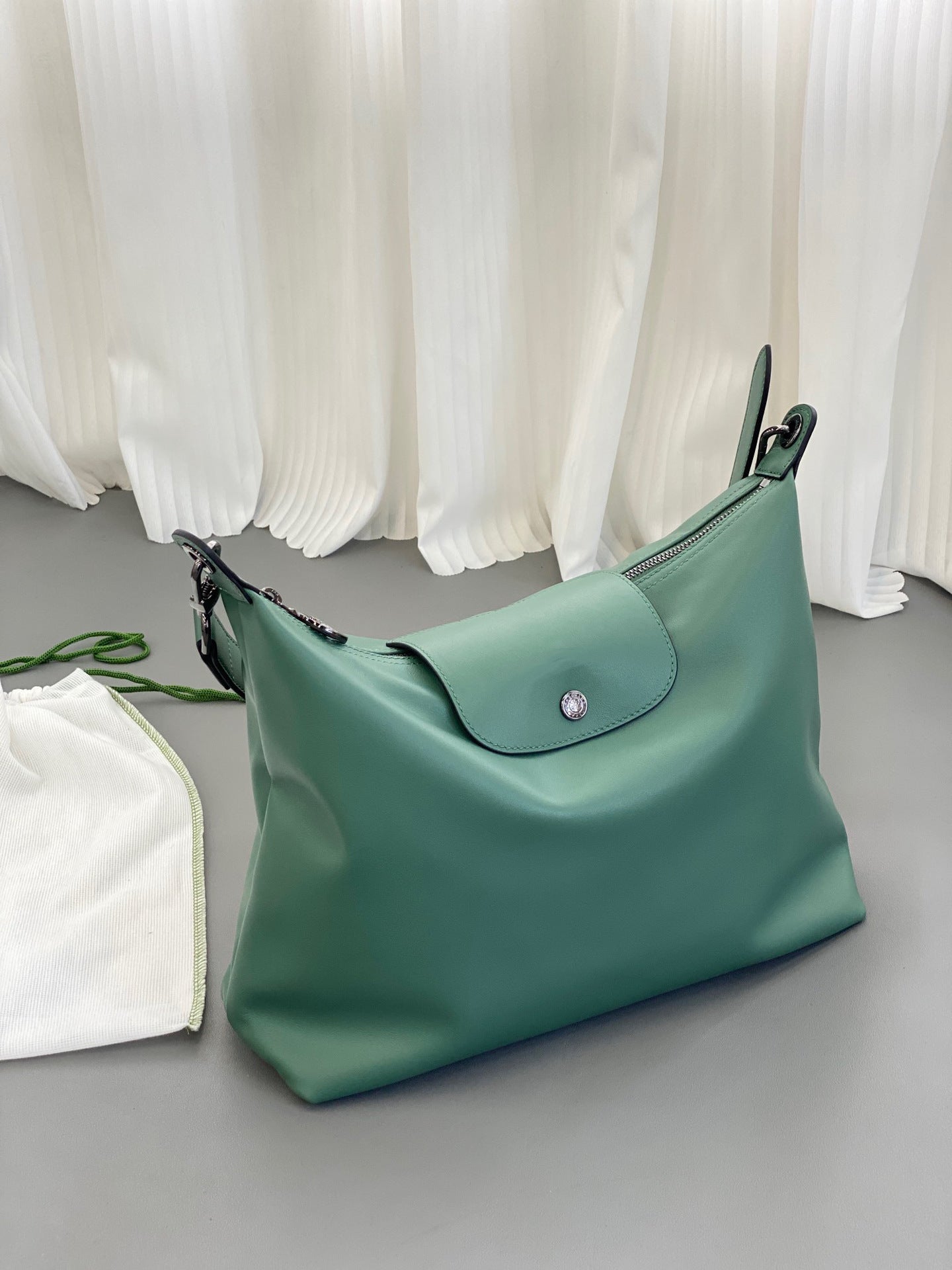 Hobo Underarm bag, boho grey women's bag, Crossbody shoulder bag, large capacity versatile women's hobo bag