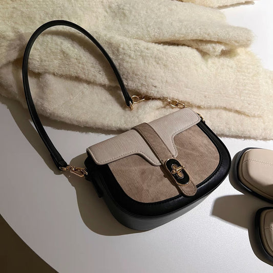 Bolso bandolera retro, bolso de hombro de moda para mujer, bolso cruzado versátil y elegante mini para mujer