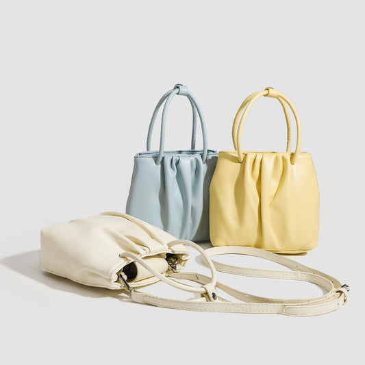 Bolso cuadrado plisado versátil, bolso de moda para mujer, bolso tote, bolso de hombro informal y portátil