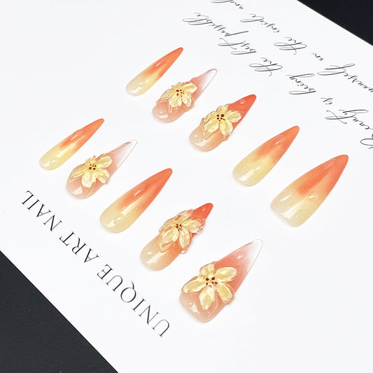 0979- Handmade press on nails fake nails removable