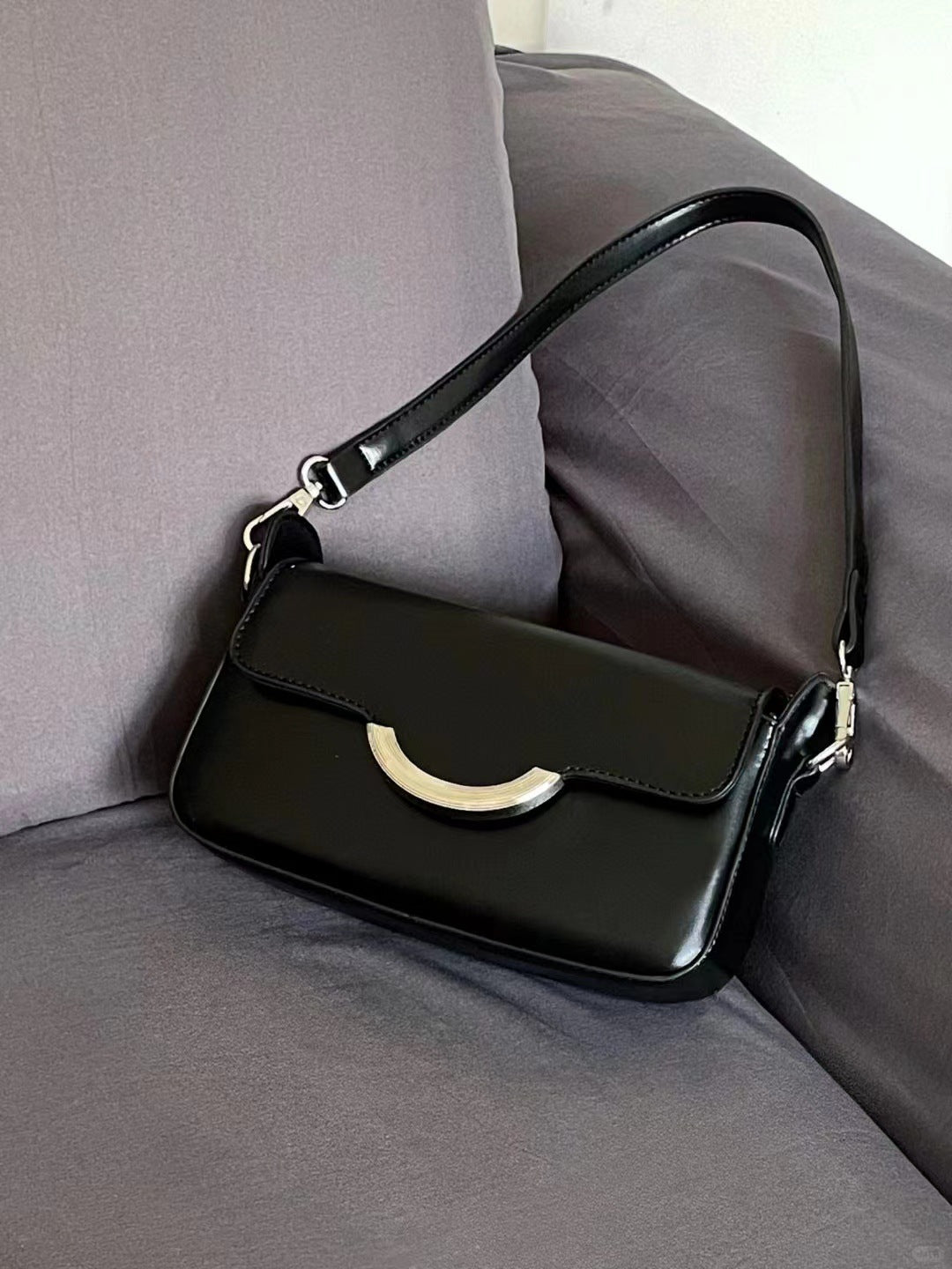 Simple small square bag, commuter small shoulder bag, shoulder crossbody bag small