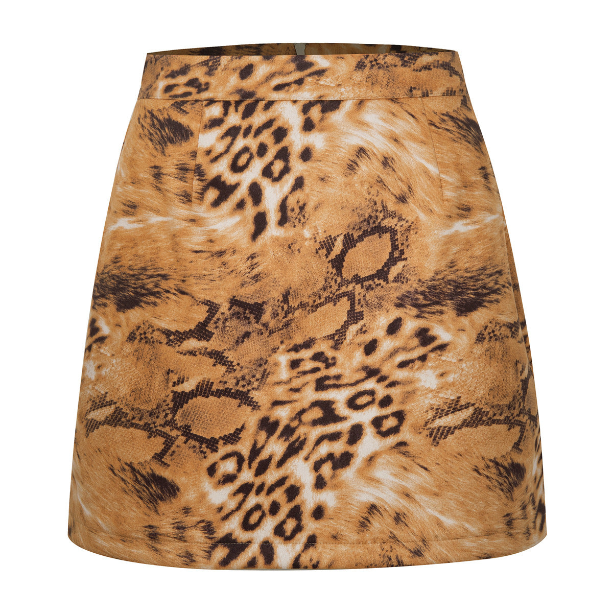 Suede Wrap Mini Skirt