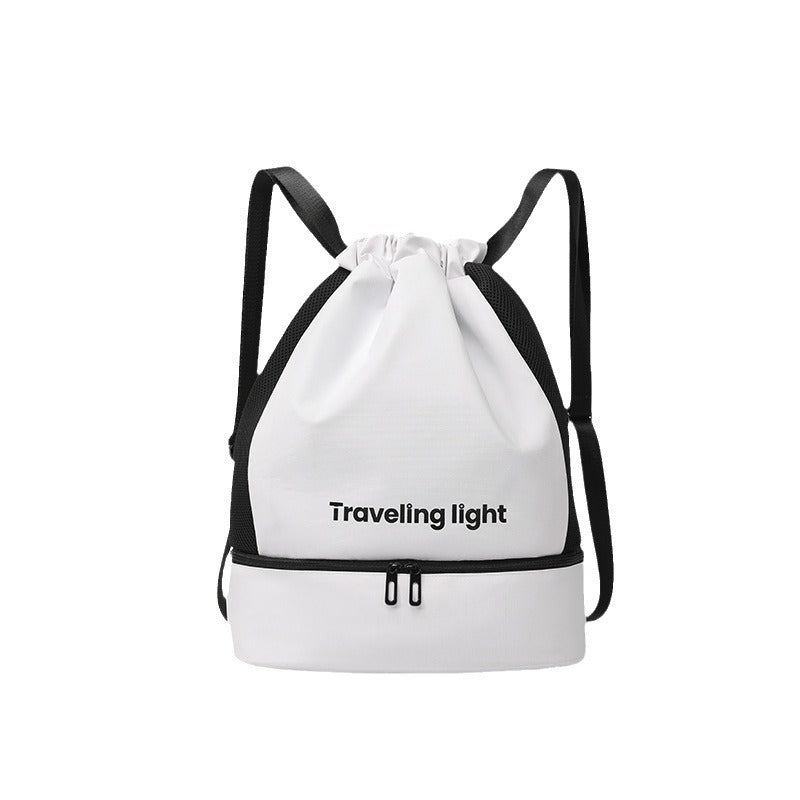 Mochila deportiva, mochila de natación con compartimentos para ropa seca y húmeda, mochila portátil impermeable para viajes cortos