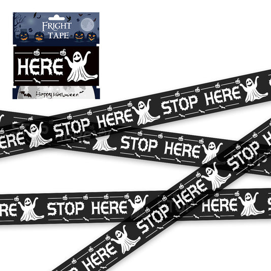Halloween Warning Strip Tape - Plastic Isolation Decoration Tape for Horror Atmosphere