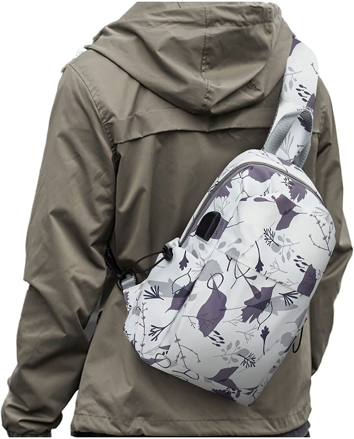 Riñonera, bolso de pecho, cangurera cruzada unisex, bandolera táctica multifuncional antirrobo con correa única para senderismo y ciclismo. Ideal para caminar, andar en bicicleta, viajar y hacer ciclismo.