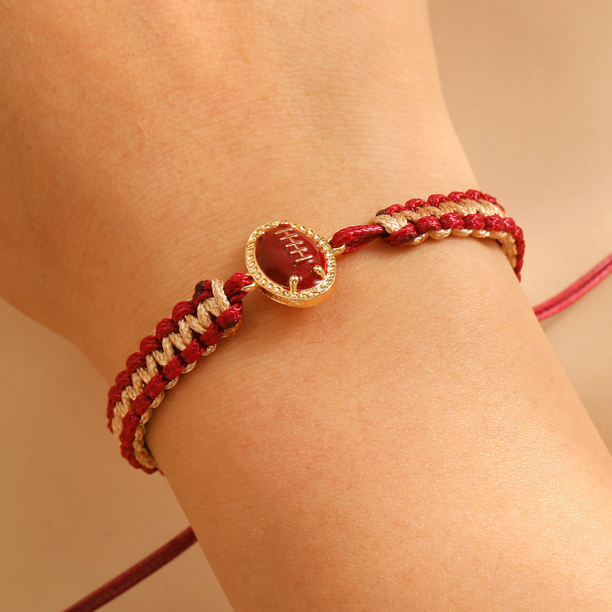 Handmade Woven Sport Bracelet Nylon Rope Adjustable Inspirational Gift
