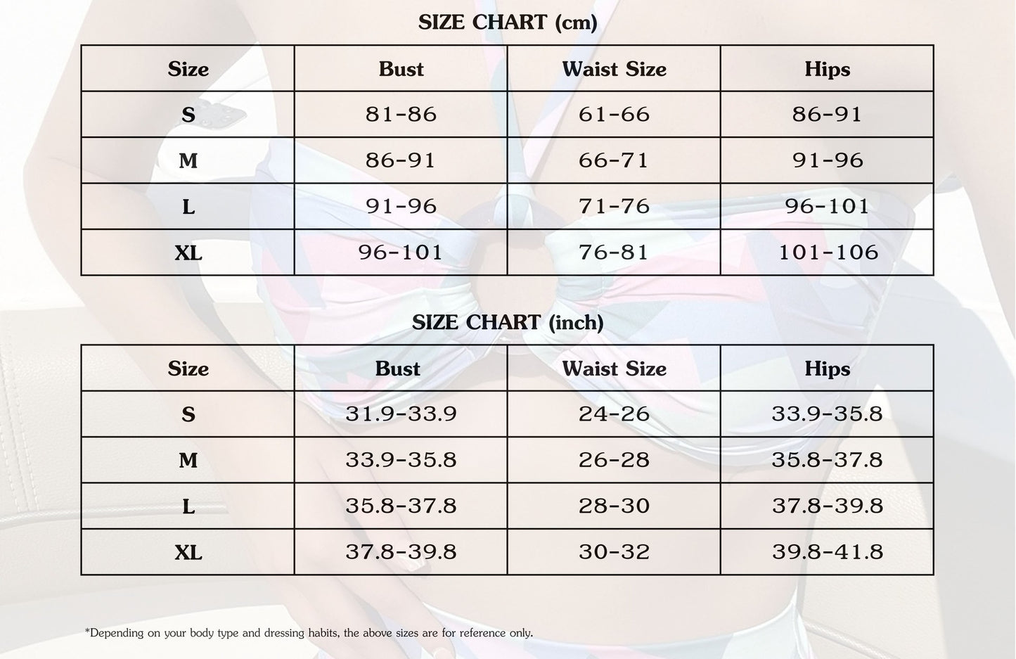 Women's Printed High Waist Bikini Two Piece Sexy Separate Swimwear
