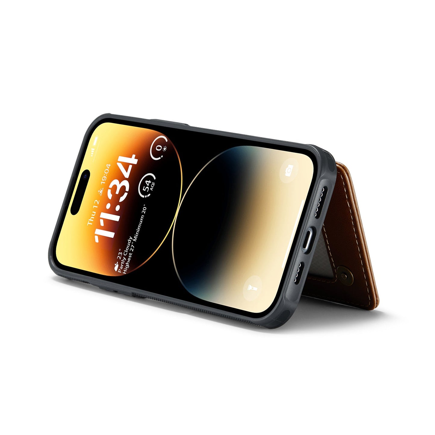 For IPhone17 Magsafe Wallet Magnetic Card Holder RFID Blocking, PU Leather Minimalist Phone Wallet Compatible with MagSafe Phones and Cases for iPhone 16/15/14/13/12/Pro/Max/Plus -dropshippingabc.com