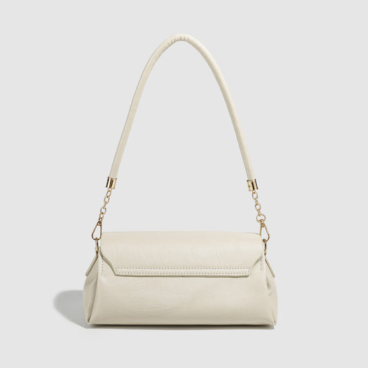 Bolso bandolera pequeño para mujer, elegante bolso de hombro blanco glaciar, bolso cruzado versátil para mujer, ideal para el día a día.