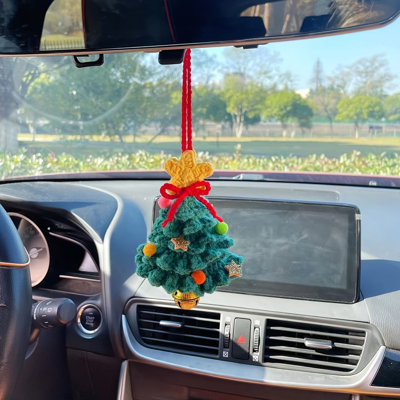 Car plant pendant Car decoration Rearview mirror pendant Creative wool in the car