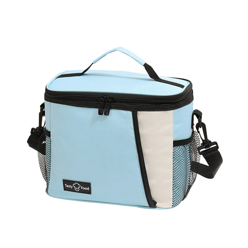 Bolsa de picnic para exteriores, bolsa para el almuerzo con correa cruzada, bolsa térmica para el hombro, bolsa para el almuerzo, bolsa para guardar bebidas frías y frutas