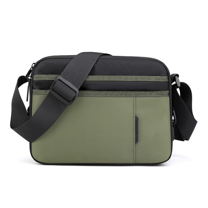 Bolso bandolera ligero para hombre, bolso pequeño de hombro para negocios, bolso de viaje sencillo e informal, bolso bandolera cuadrado pequeño para hombre