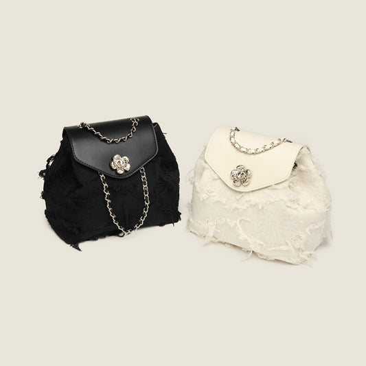 Mochila tipo bolso para mujer, mochila de cadena de diseño casual y moderno, mochila pequeña de hombro