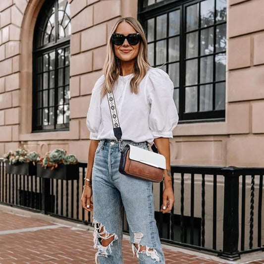 Bolso bandolera pequeño para mujer con solapa, bolso cuadrado pequeño multifuncional, bolso de mensajero con correa ancha para el hombro en colores contrastantes.