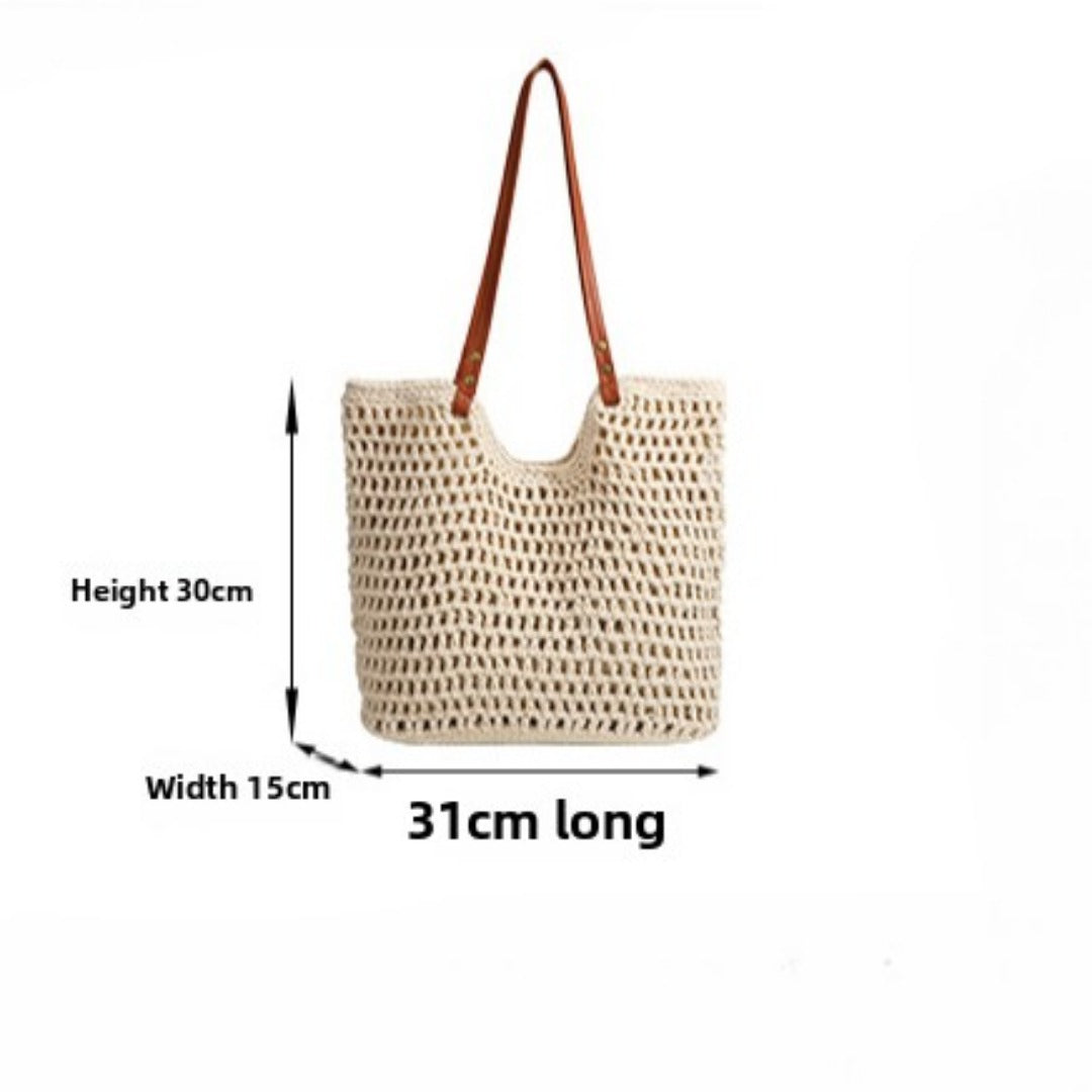 Bolso hobo de punto cuadriculado, bolso de hombro para viajes y desplazamientos, bolso de mano de gran capacidad para viajes, bolso hobo de ganchillo