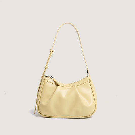 Bolso de mujer plisado, bolso de hombro pequeño tipo hobo para mujer