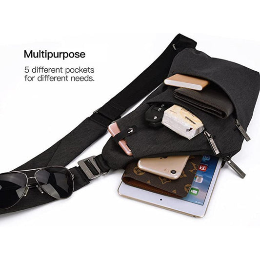 Riñonera bandolera, - Riñonera antirrobo unisex, práctica bandolera para viajes y deportes