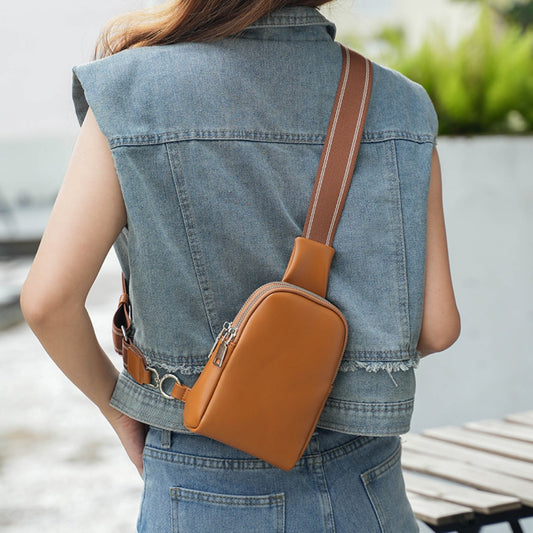 Riñonera pequeña unisex: elegante bolso bandolera de PU suave y resistente para uso diario.