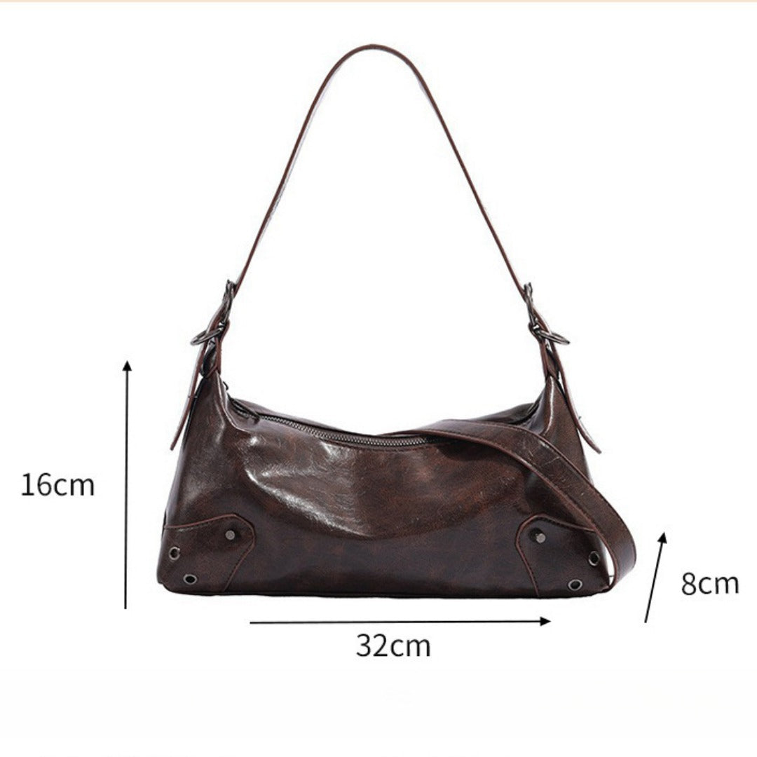 Bolso hobo pequeño de diseño para mujer, bolso de hombro para otoño e invierno, bolso bandolera versátil para mujer