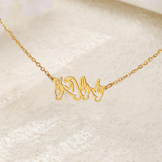 Trendy Hollow Moon & Star Pendant Necklace