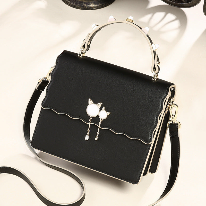 Bolsos de cuero genuino, bolsos de hombro portátiles de moda, bolsos cruzados de moda que combinan con todo, bolsos de mano