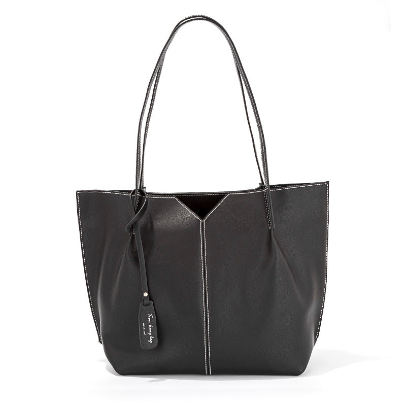Bolso tote hobo grande con asa superior para mujer, de piel auténtica, ideal para desplazamientos diarios. Gran capacidad H071804
