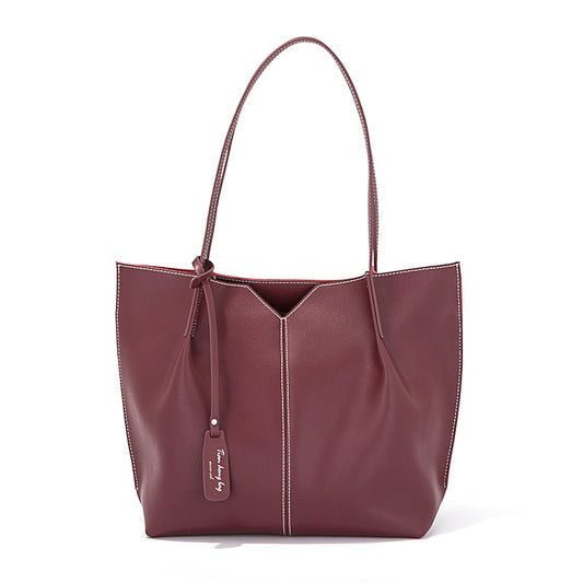 Bolso tote hobo grande con asa superior para mujer, de piel auténtica, ideal para desplazamientos diarios. Gran capacidad H071804
