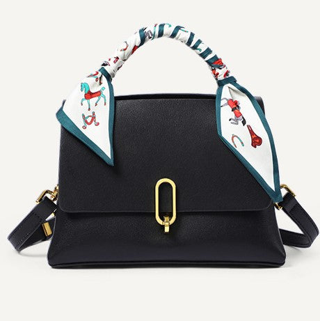 Bolso bandolera de piel auténtica para mujer