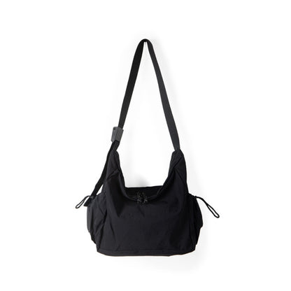 Bolso tote informal y versátil de nailon para estudiantes y mujeres; diseño delgado y bolso bandolera de gran capacidad. 