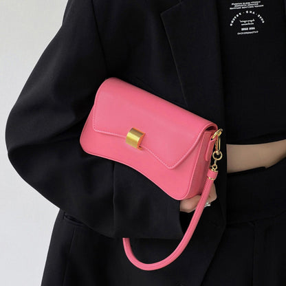 Elegant Small Crossbody Bag Female White – Simple Fashion Shoulder Bag with Modern Square Design