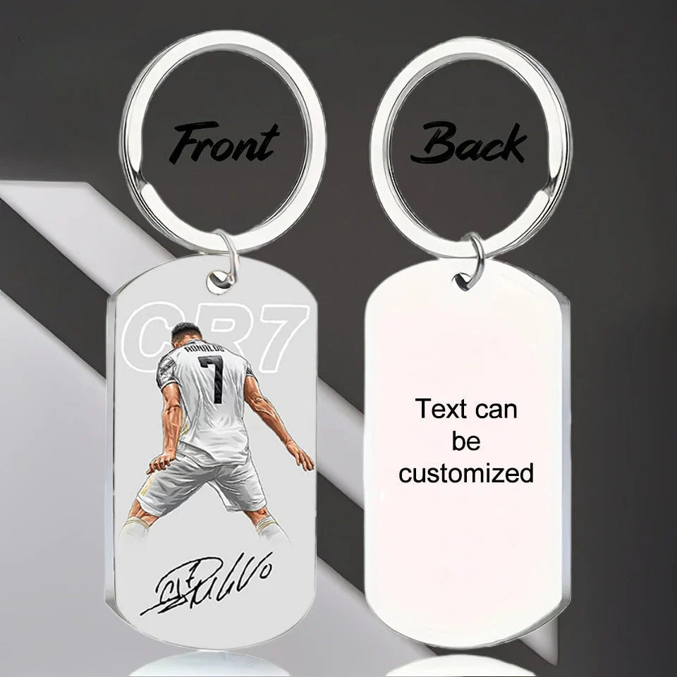 Personalized Keychains for Women Customized Key Chains Men Engraved Name Inspirational Stainless Steel Dog Tag