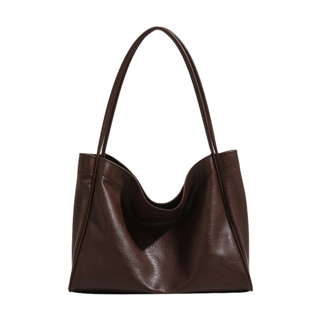 Bolso tote elegante para mujer – Bolso de hombro retro, minimalista y versátil para el día a día, ideal para otoño e invierno 