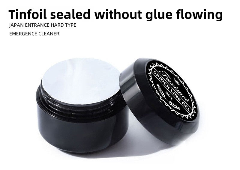 1060 Adhesivo elástico para uñas con pincel, pegamento para esmalte de uñas, fototerapia, pegamento tipo araña para uñas, pegamento pintado de metal, pegamento para tirar de alambre, pegamento de seda, uñas postizas