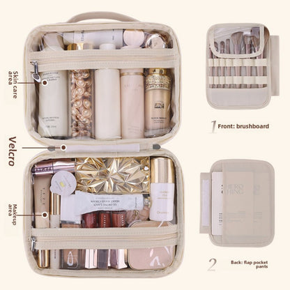Multifunctional cosmetic bag, large capacity waterproof cosmetic bag, storage bag, makeup bag organizer,Makeup bag with compartments,