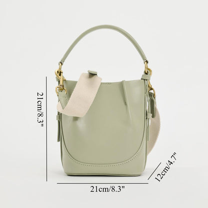 Bolso hobo portátil con cierre de cordón elegante - Bolso bandolera tipo cubo con cordón ajustable 