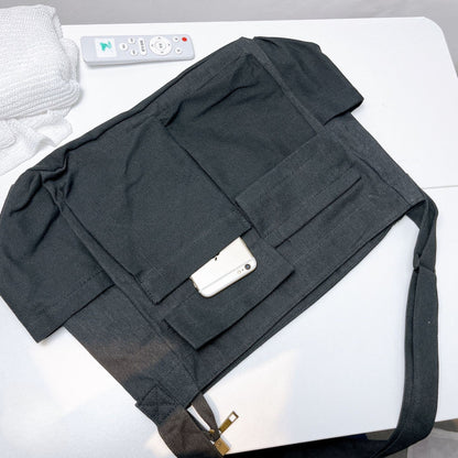 Retro Tooling Women's Shoulder Bag - Stylish Crossbody Canvas Bag with Large Capacity for Everyday Street Leisure