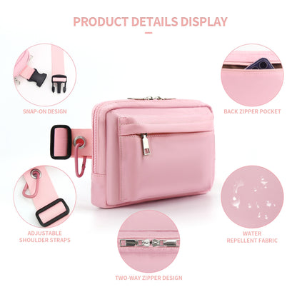 Riñonera de pecho de nailon – Riñonera deportiva para correr al aire libre y bandolera para hombre y mujer – Ligera, resistente y con estilo 